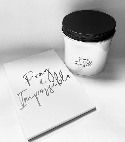 Prayer Jar and Notepad : Journey into the Realm of Possibility